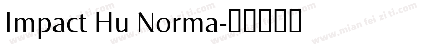 Impact Hu Norma字体转换